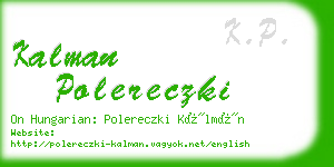 kalman polereczki business card